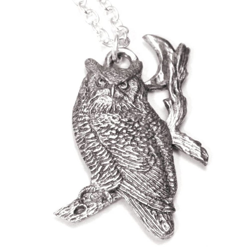 Great Horned Owl necklace 1354